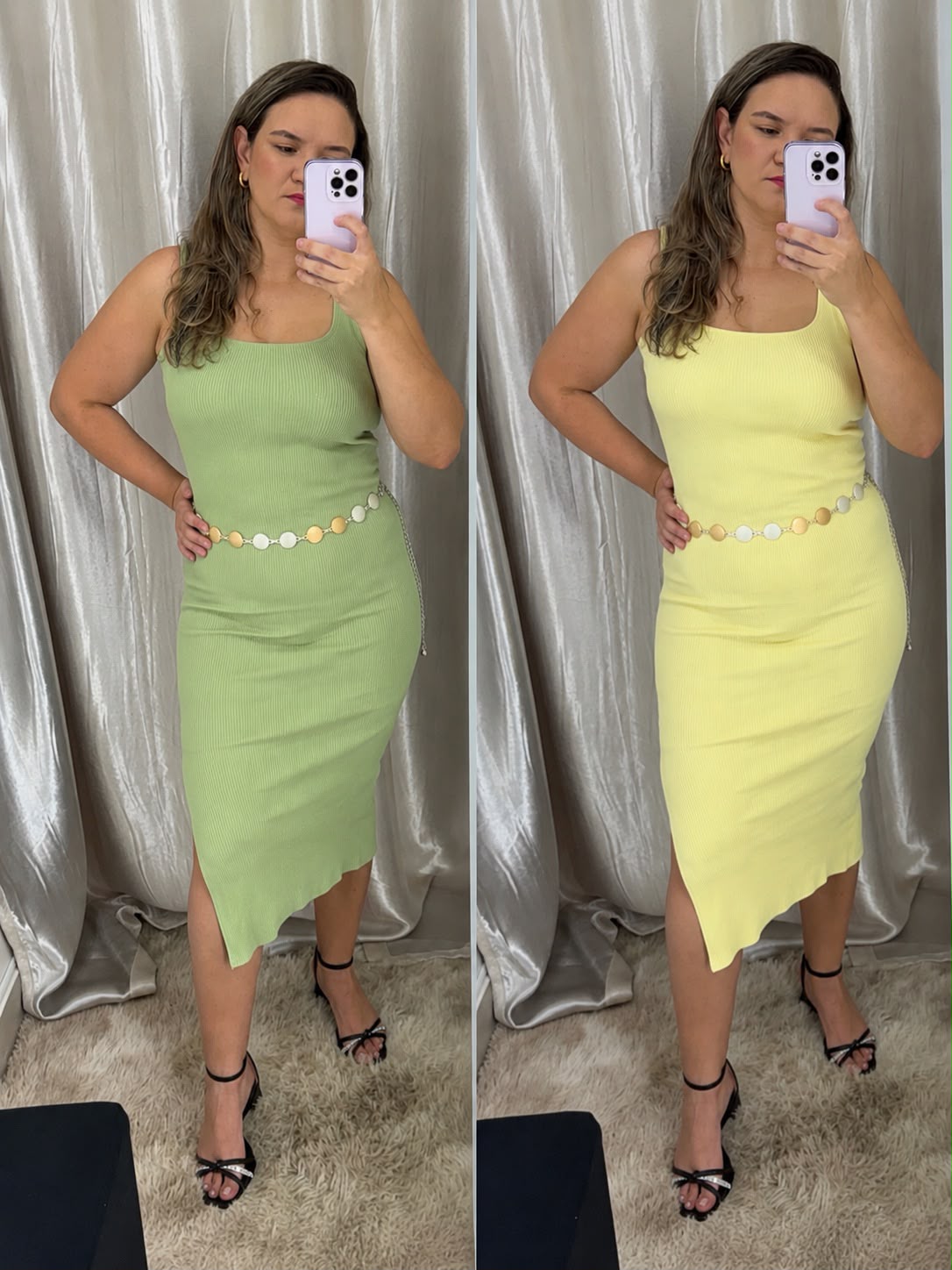 Vestido Canelado