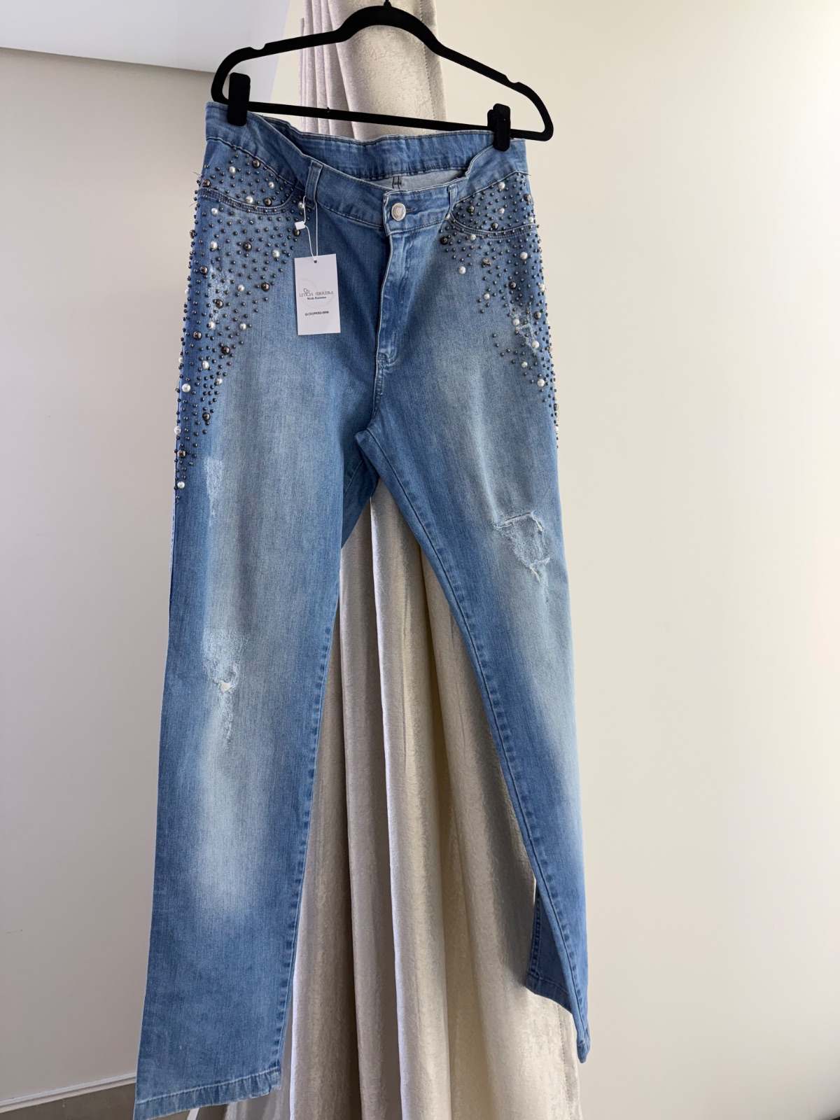 Calça Jeans com strass