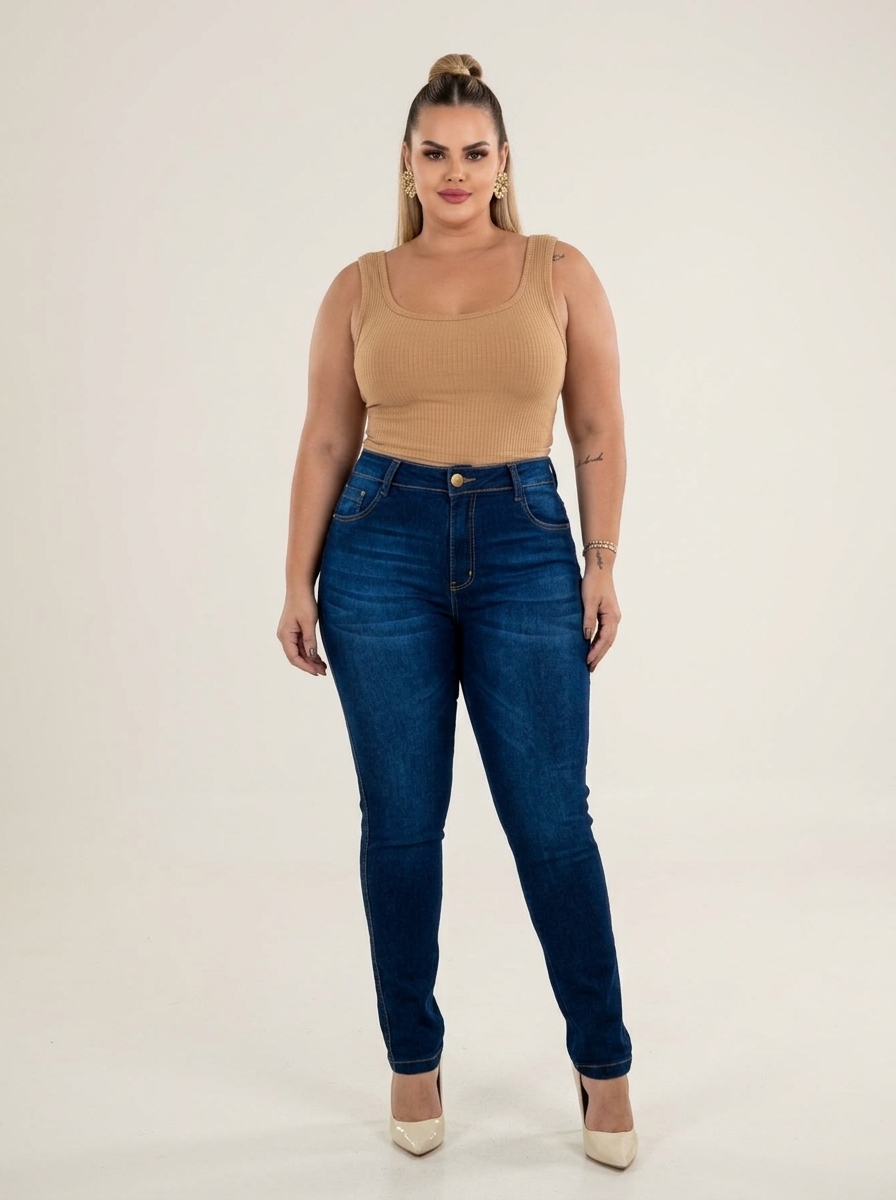 Calça jeans Plus — foto 2 de 3